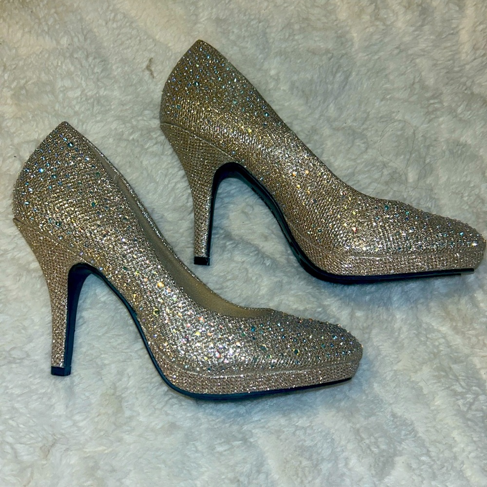 Brand new Sparkly closed toe heels